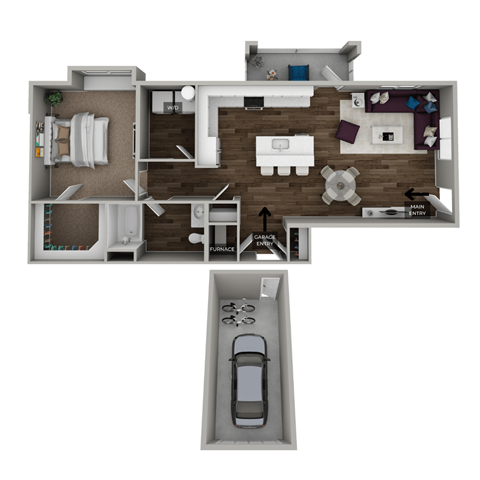 bedroom floor plan an in 1 bed 1 bath, opens a dialog